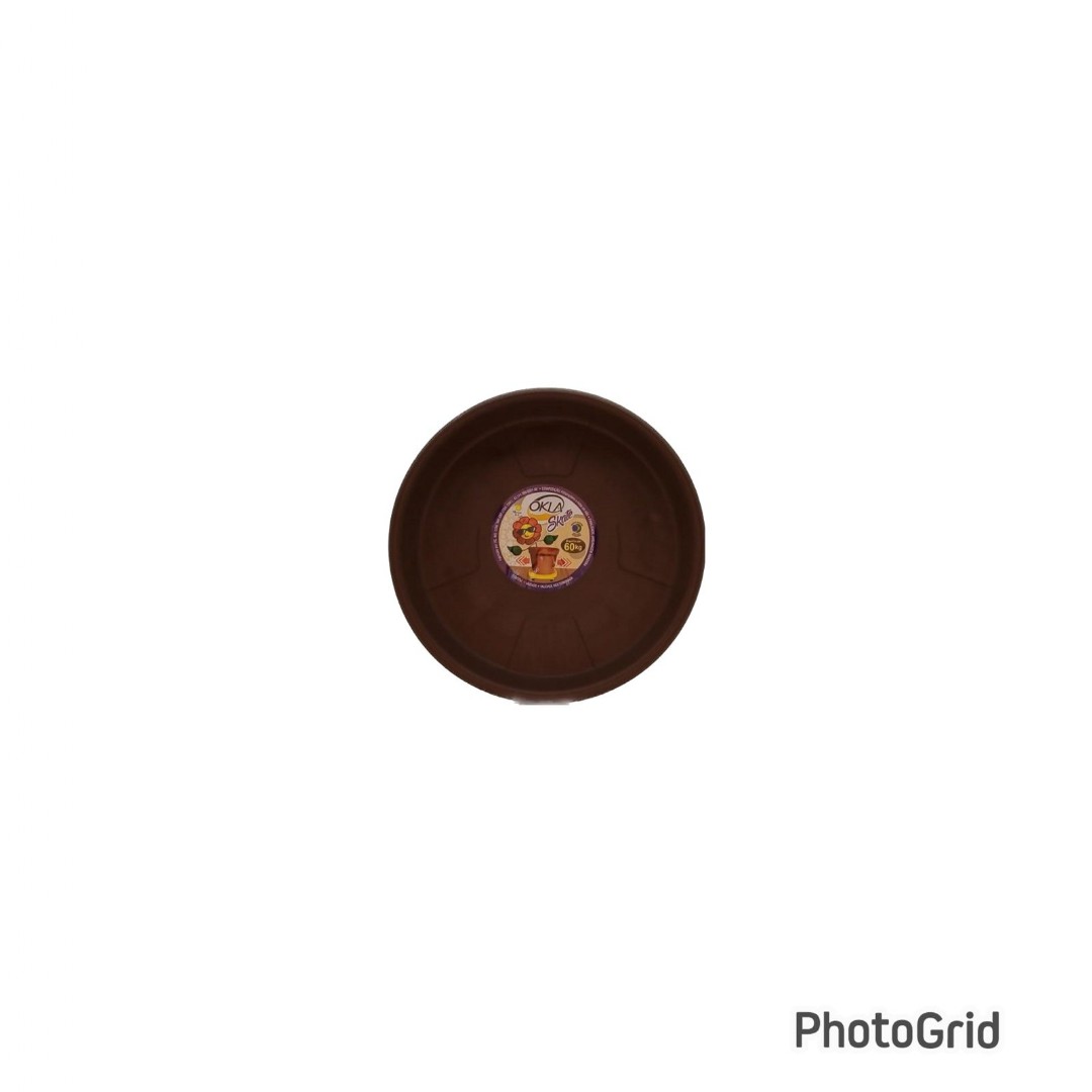 PRATO COM RODAS TABACO (27CM)