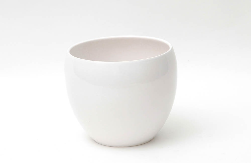 Vaso em ceramica Lorance Branca (21x18)