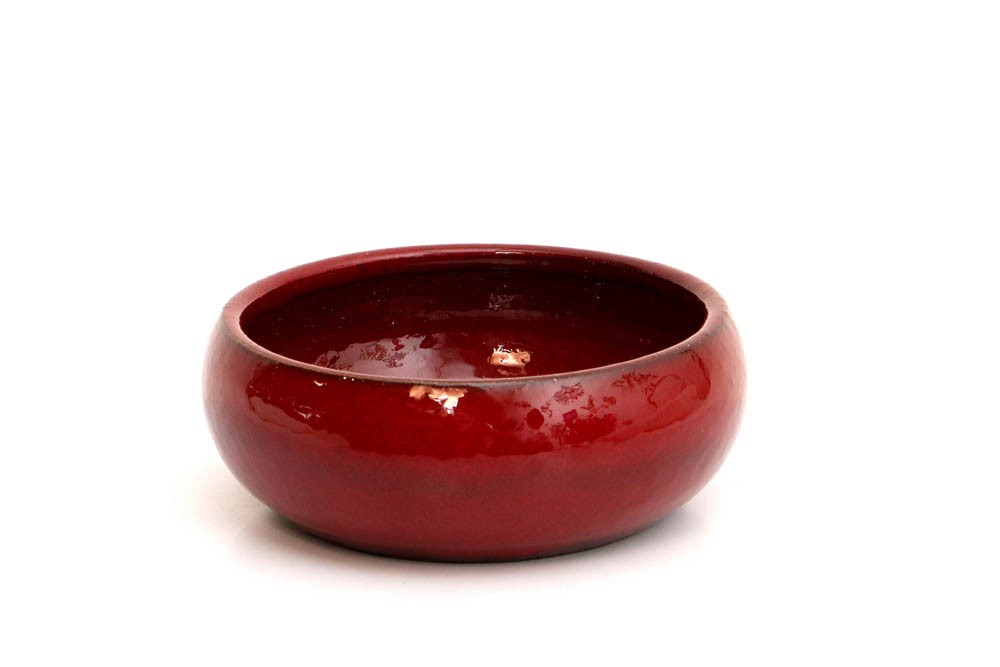 Cuia Cerâmica Vermelho Ruby 2 (20x7,5)