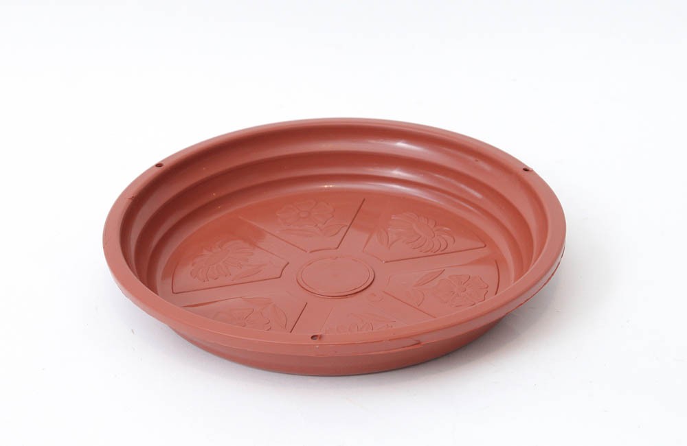 Prato Plástico n.5 Marrom (4cm altX26cm diam)