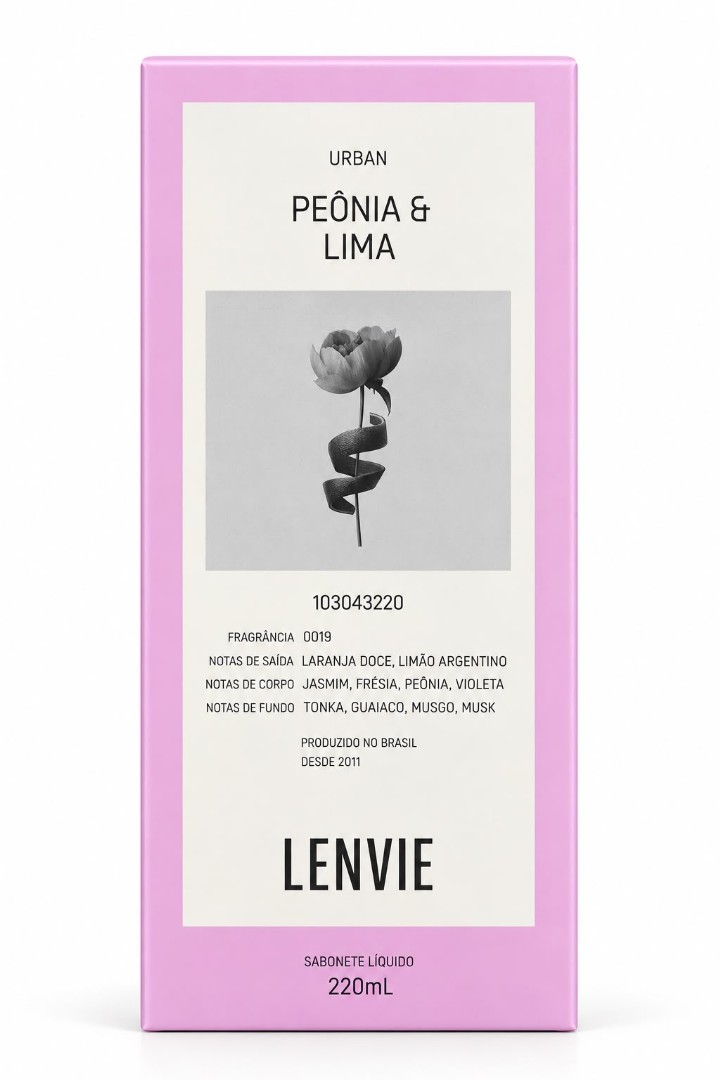 SABÃO LIQUÍDO PEONIA/LIMA 220ML 