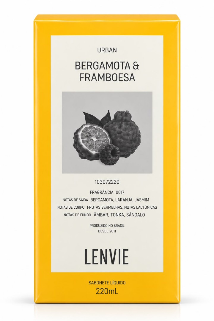 SABÃO LIQUÍDO BERGAMOTA/FRAMBOESA 220ML LP 