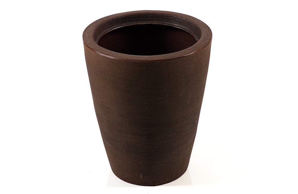 Vaso Cone Risco 1 Marrom (39x33x20)
